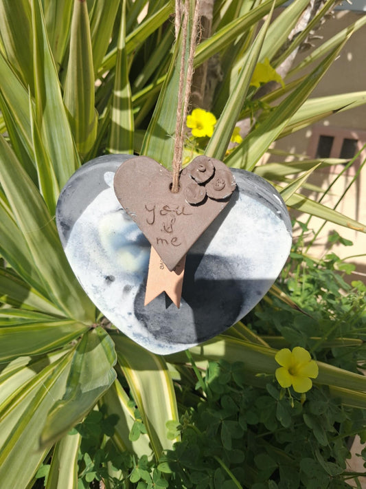 Savon coeur XXL au charbon actif et ylang-ylang